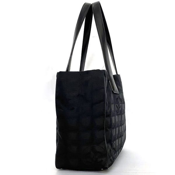 f 19158 2 Chanel Tote Bag Nylon Black