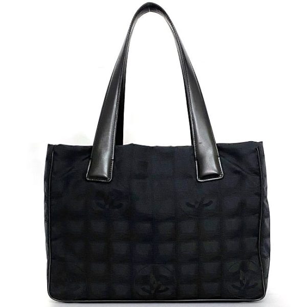 f 19158 3 Chanel Tote Bag Nylon Black