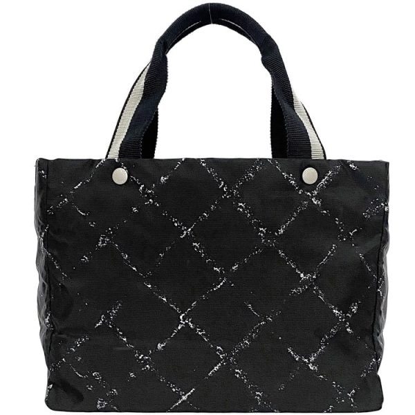 f 19163 1 Chanel Tote Bag Nylon Black