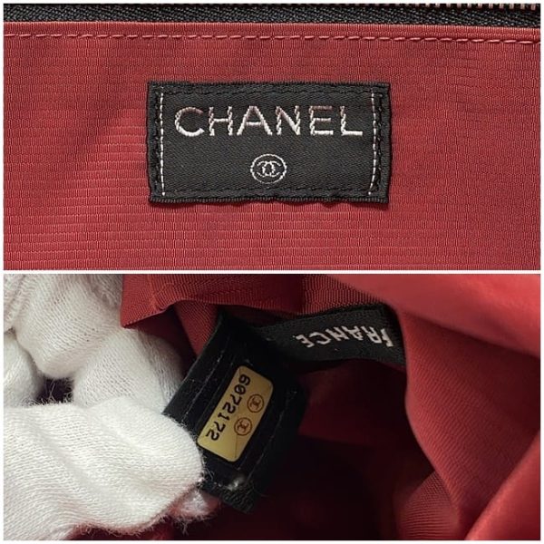 f 19163 10 Chanel Tote Bag Nylon Black