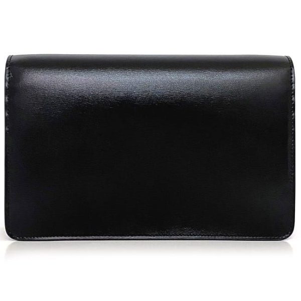 f 19383 4 Celine Chain Wallet Margo Black Triomphe