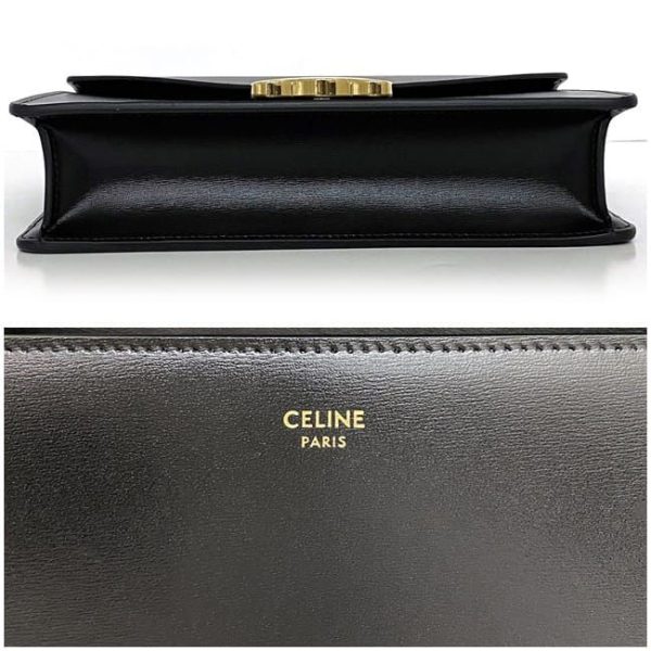 f 19383 5 Celine Chain Wallet Margo Black Triomphe