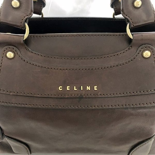 f 19458 6 Celine Handbag Boogie Bag Brown