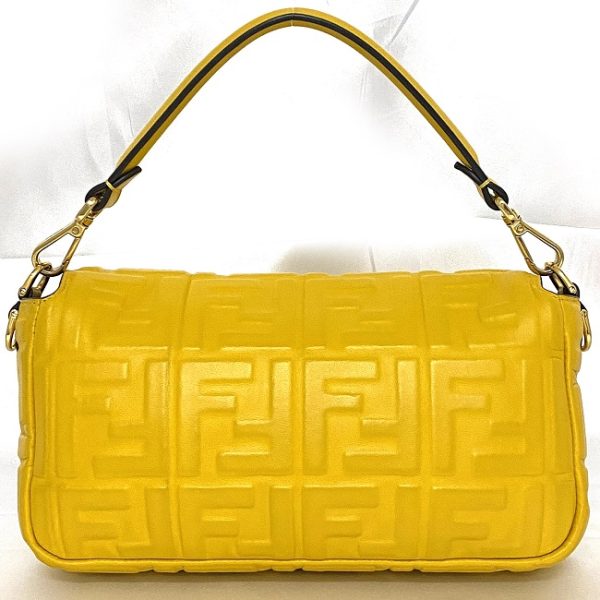 f 19552 4 Fendi 2way Mamma Bucket Bag Leather Yellow