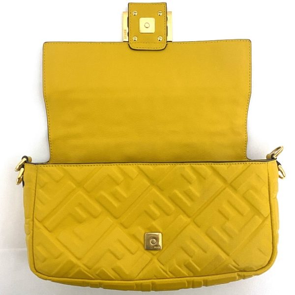 f 19552 7 Fendi 2way Mamma Bucket Bag Leather Yellow