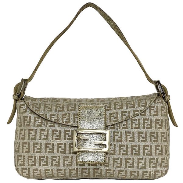 f 19554 1 Fendi Mamma Bucket Semi Shoulder Bag Silver