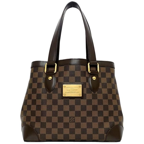 f 19555 1 Louis Vuitton Hampstead PM Tote Bag Damier Ebene Brown