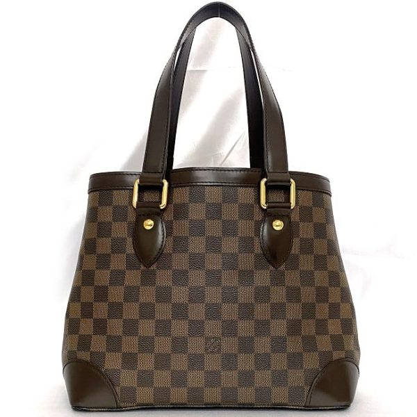 f 19555 3 Louis Vuitton Hampstead PM Tote Bag Damier Ebene Brown