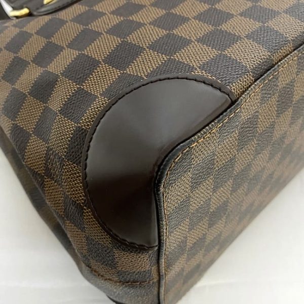 f 19555 6 Louis Vuitton Hampstead PM Tote Bag Damier Ebene Brown