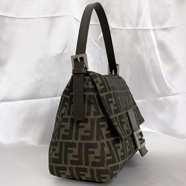 f 19565 2 Fendi Mamma Bag Canvas Khaki