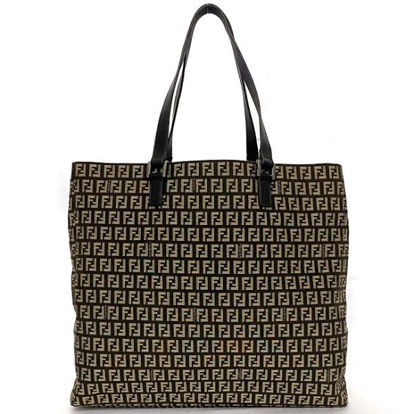 f 19566 3 Fendi Tote Bag Canvas Brown