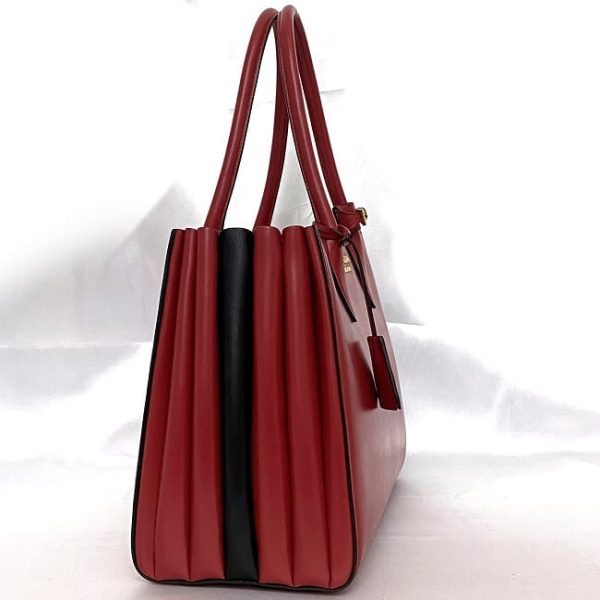 f 19688 3 Prada Shoulder Bag Leather Red