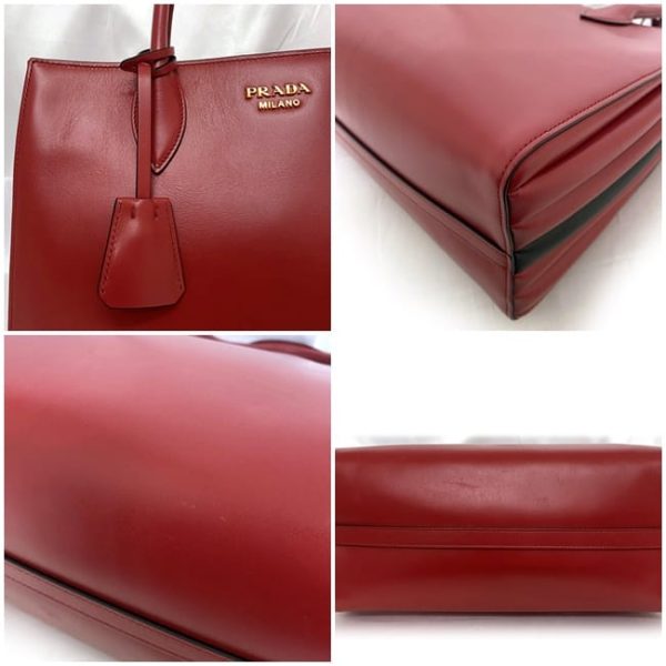 f 19688 7 Prada Shoulder Bag Leather Red