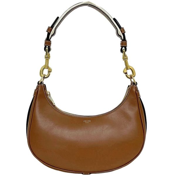 f 19943 1 Celine Semi Shoulder Bag Medium Brown