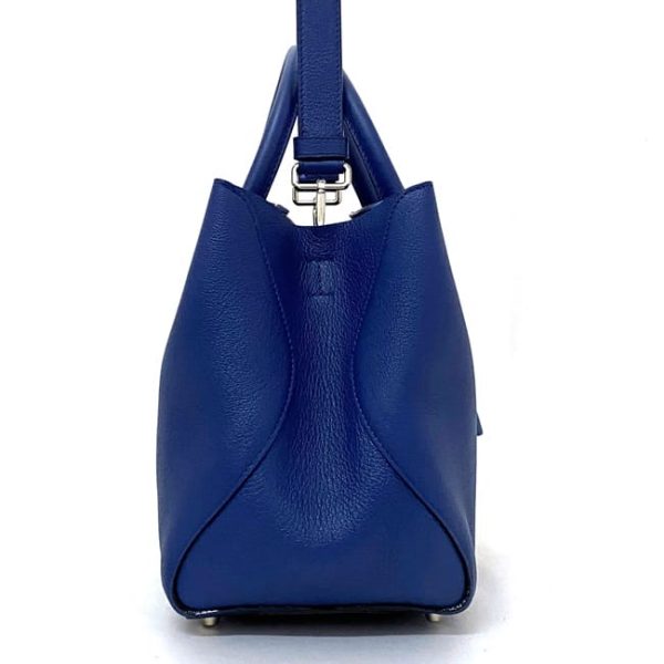 f 20162 2 Christian Dior Tote Bag with Shoulder Logo Blue