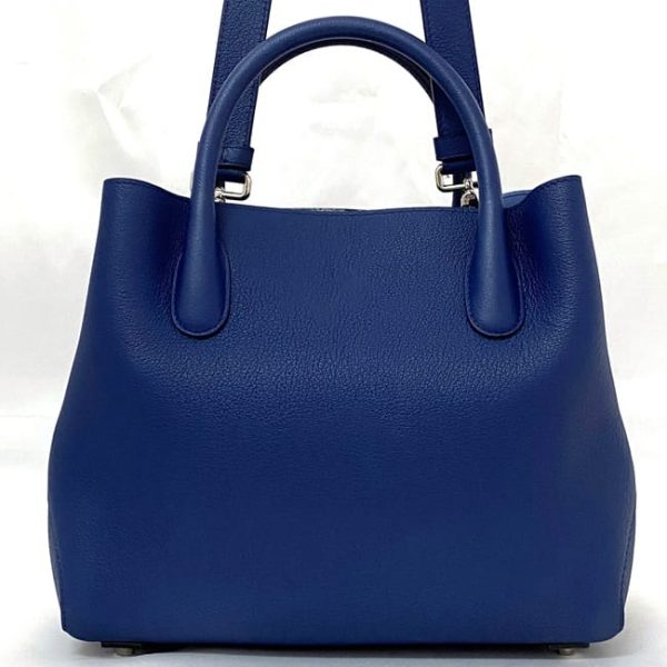 f 20162 3 Christian Dior Tote Bag with Shoulder Logo Blue