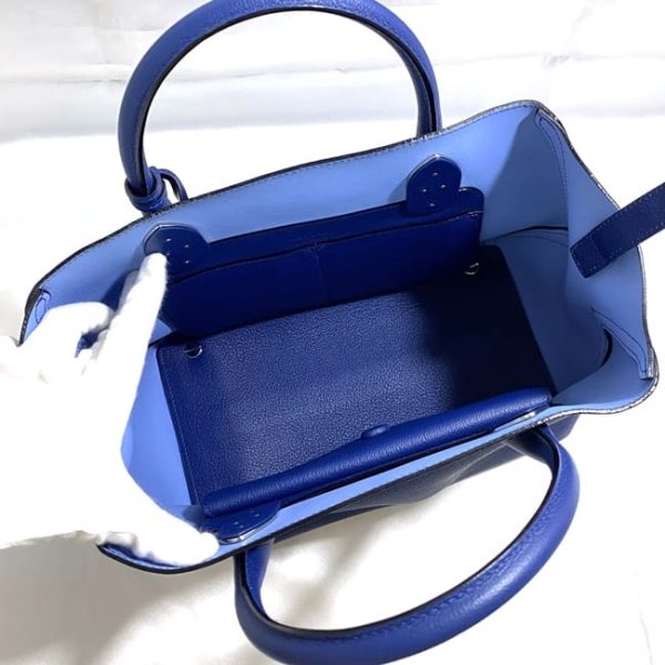 f 20162 5 Christian Dior Tote Bag with Shoulder Logo Blue