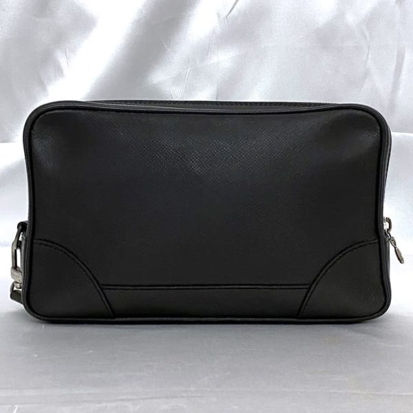 f 20294 3 Louis Vuitton Pavel Clutch Bag Taiga Black