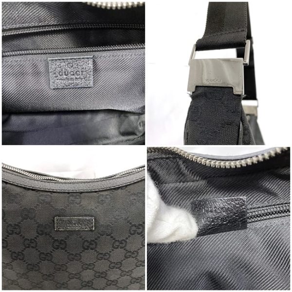 f 20295 10 Gucci Shoulder Bag Canvas Black