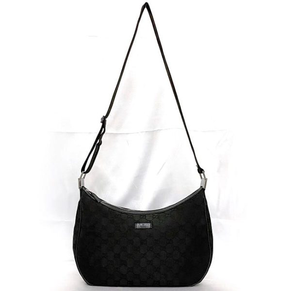 f 20295 2 Gucci Shoulder Bag Canvas Black