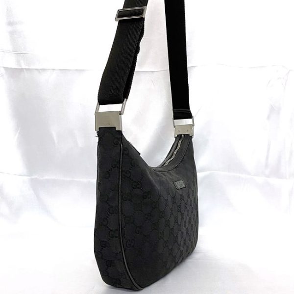 f 20295 3 Gucci Shoulder Bag Canvas Black