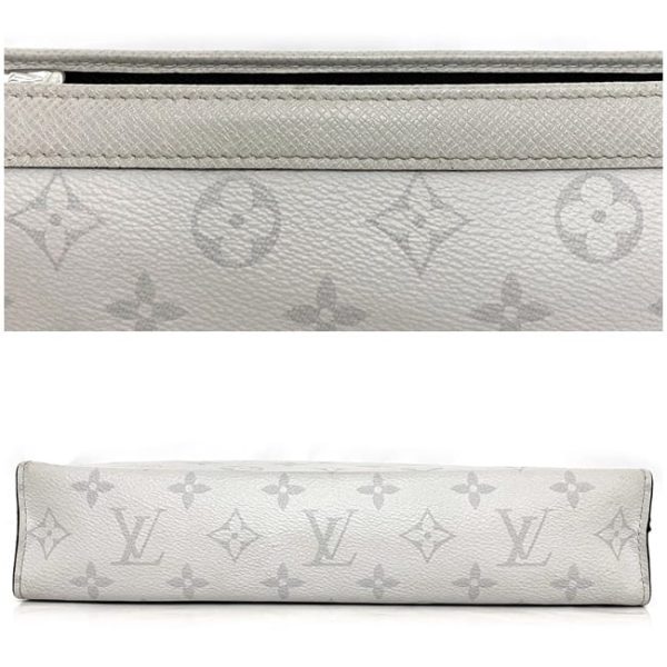 f 20355 7 Louis Vuitton Pochette Voyage MM Clutch Bag Taigarama Gray