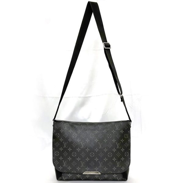 f 20385 2 Louis Vuitton Explorer MM Messenger Bag Monogram Eclipse Black