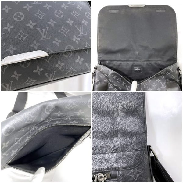 f 20385 9 Louis Vuitton Explorer MM Messenger Bag Monogram Eclipse Black