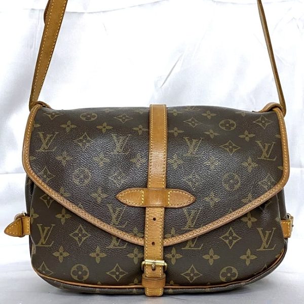 f 20418 3 Louis Vuitton Saumur 30 Shoulder Bag Monogram Brown