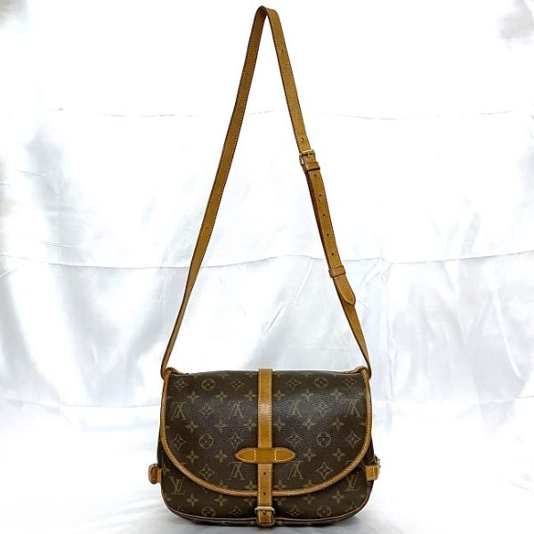 f 20418 4 Louis Vuitton Saumur 30 Shoulder Bag Monogram Brown