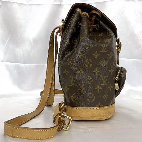 f 20472 2 Louis Vuitton Montsouris MM Backpack Monogram Brown