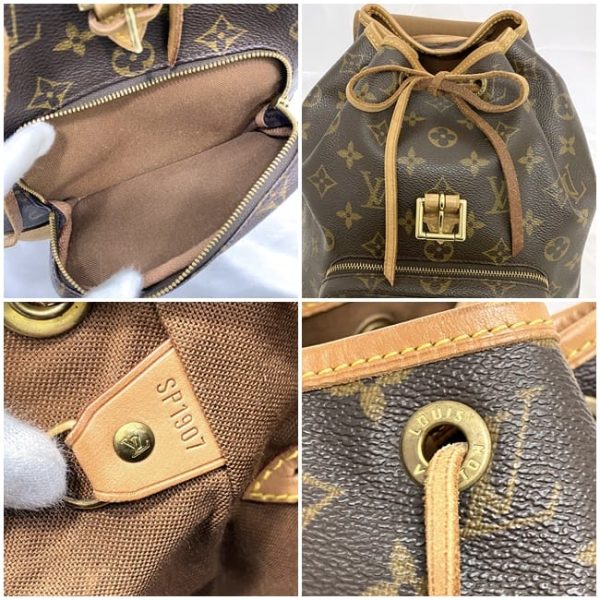 f 20472 8 Louis Vuitton Montsouris MM Backpack Monogram Brown