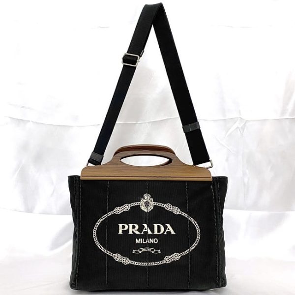 f 20479 2 Prada Canapa Tote Bag Brown