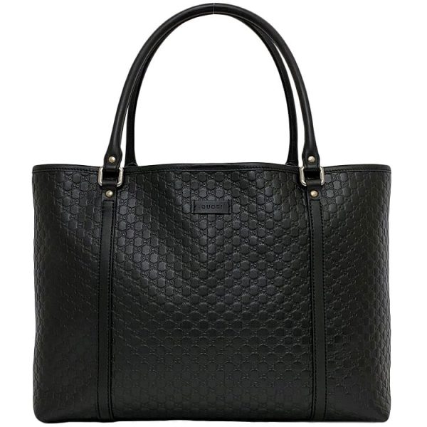 f 20512 1 Gucci Tote Bag Leather Black