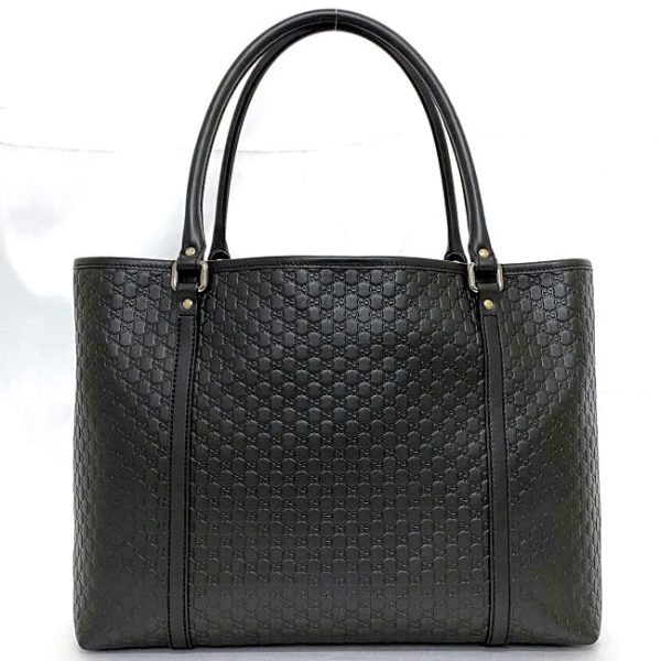 f 20512 3 Gucci Tote Bag Leather Black