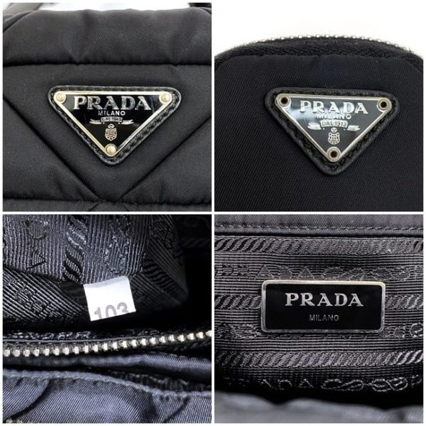 f 20524 10 Prada Renylon Fatted Tote Bag Black