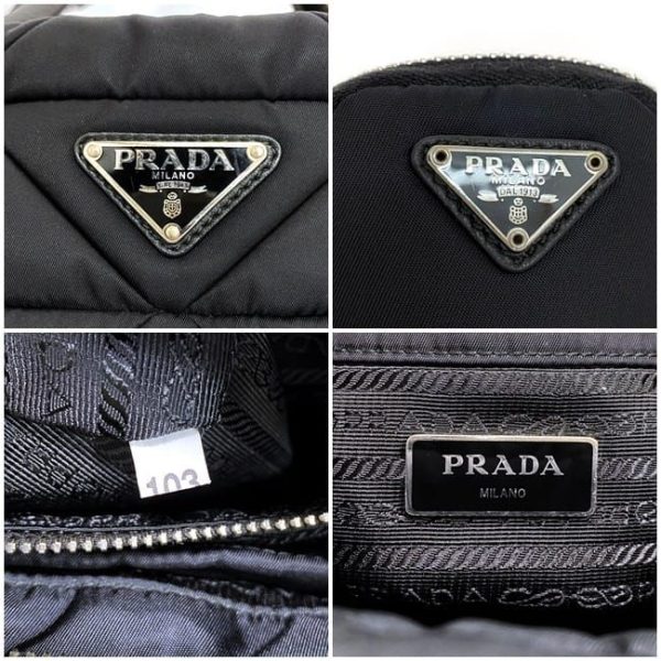 f 20524 10 Prada 2way Bag Renylon Black