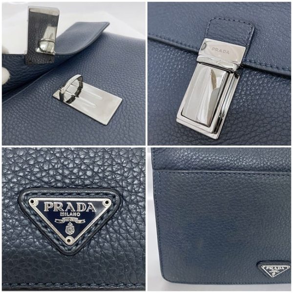 f 20558 9 Prada Saffiano Leather Blue