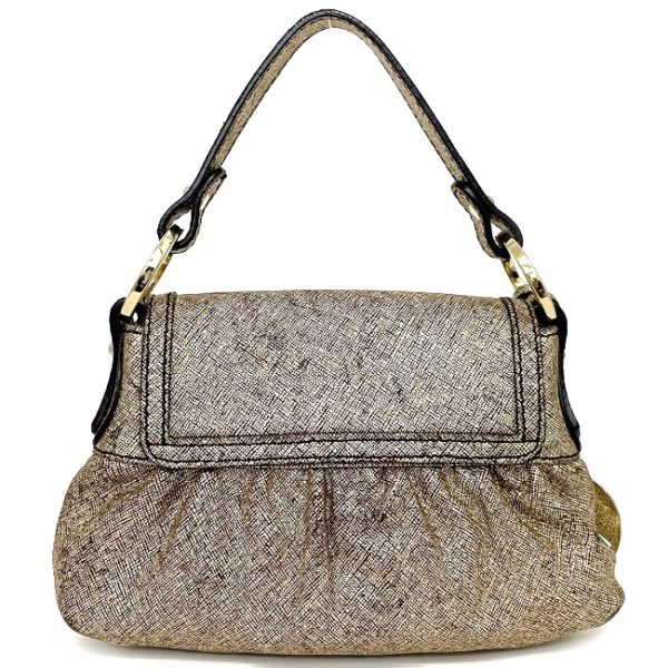 f13232 3 Fendi Mini Handbag Canvas Gold