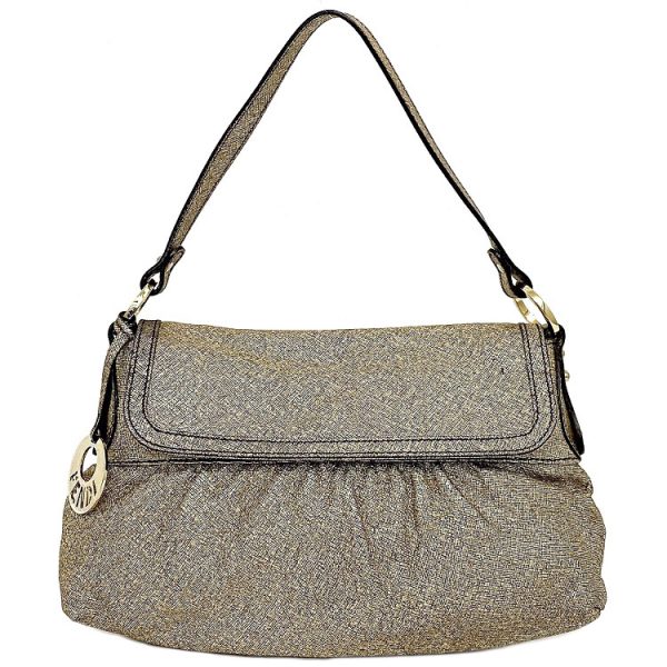 f13363 1 Fendi Semi Shoulder Bag Canvas Gold