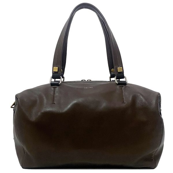 f15455 1 Celine Mini Boston Bag Brown