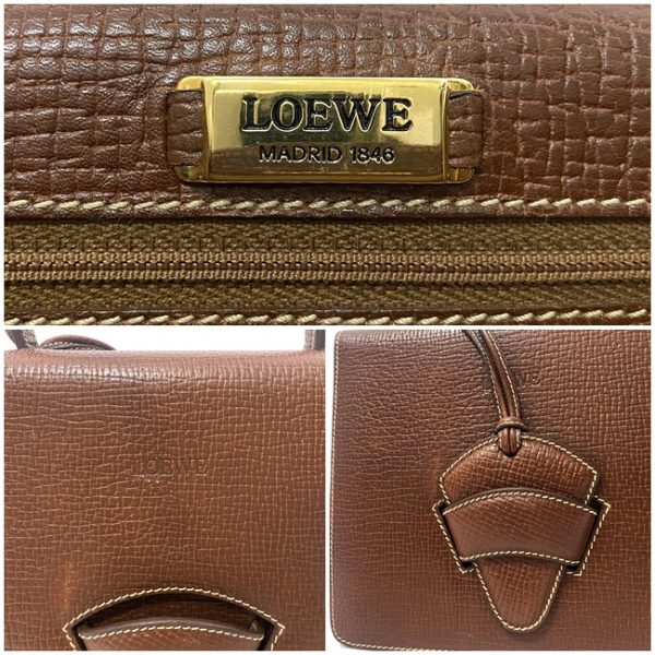 f15645 10 Loewe Barcelona Handbag Leather Brown