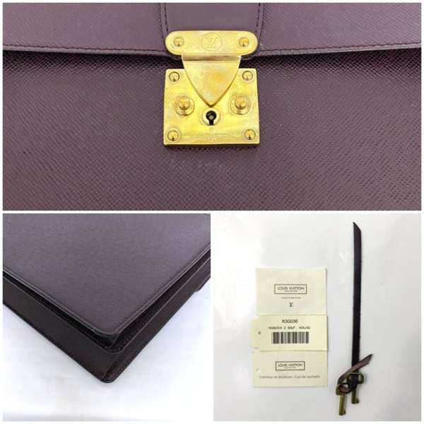 f16165 10 Louis Vuitton Serviette Moscova Briefcase Taiga Bordeaux