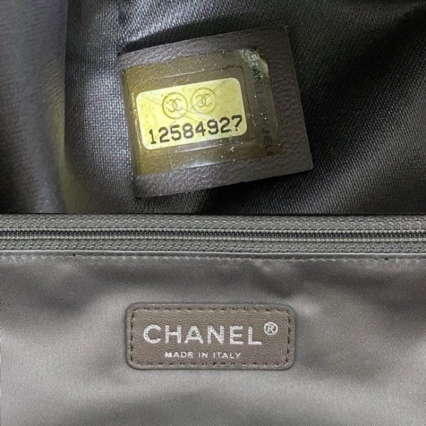 f16433 10 Chanel Chain Tote Bag Leather Black