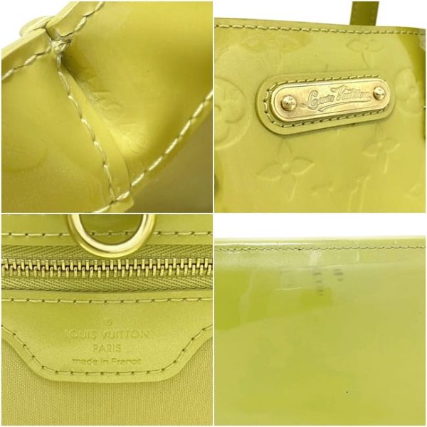 f17201 10 Louis Vuitton Wilshire PM Handbag Monogram Vernis Yellow Green