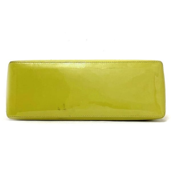 f17201 4 Louis Vuitton Wilshire PM Handbag Monogram Vernis Yellow Green