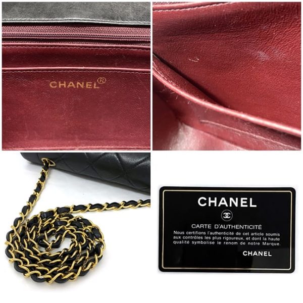 f17268 10 Chanel Diana Chain Shoulder Bag Lambskin Black