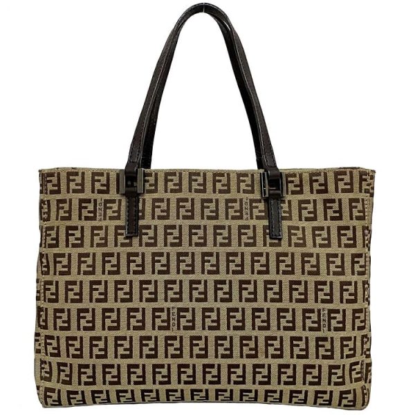 f17535 1 Fendi Tote Bag Canvas Beige