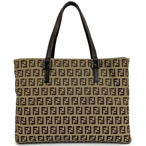 f17535 3 Fendi Tote Bag Canvas Beige