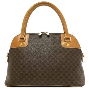 f17641 1 Gucci Hand Bag Leather PVC Navy